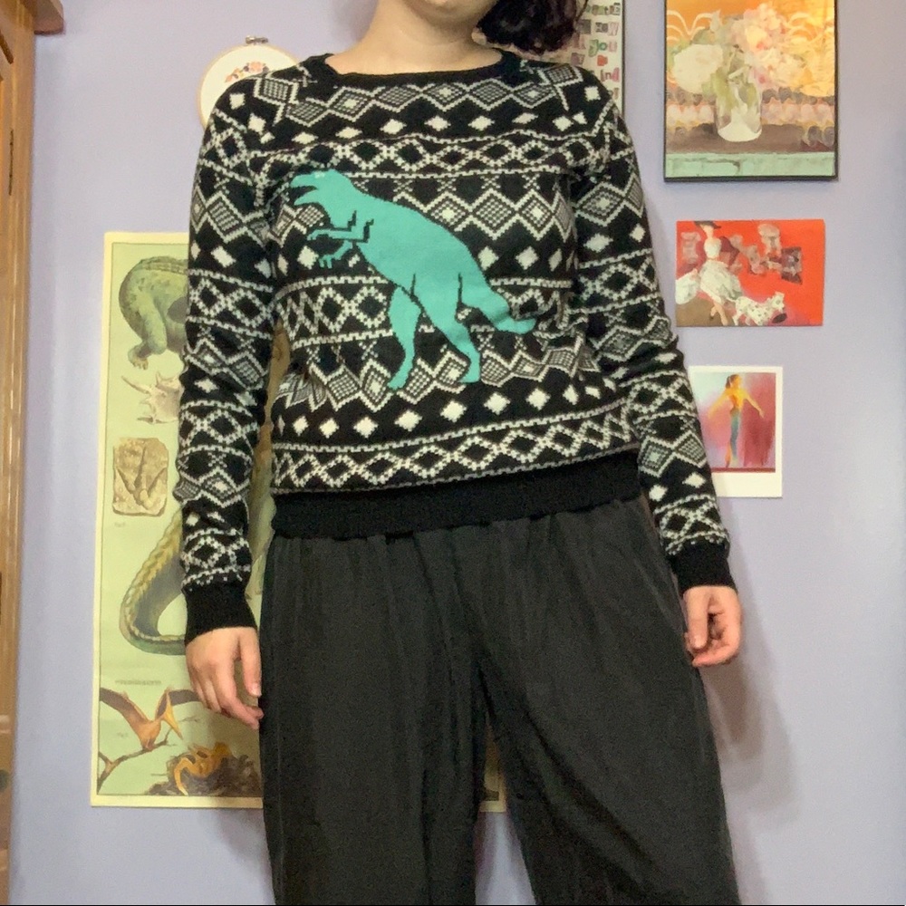 Dinosaur Crew-Neck Sweater